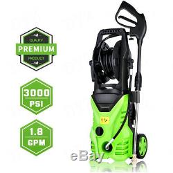 3000PSI 1.8GPM Electric Pressure Washer Powerful Cold Water Cleaner Machines