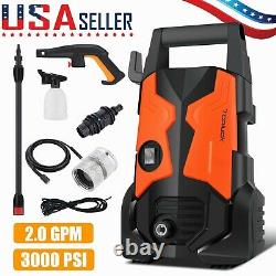 3000PSI 2.0GPM Max Electric Pressure Washer High Power Washer Cleaner Machine US