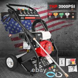 3000PSI 3600RPM Gas Powered Cold Water High Pressure Washer 7HP 215cc 4-Stroke