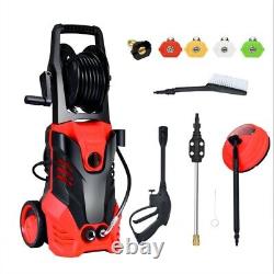 3000PSI Electric High Pressure Washer 2000W 2GPM with Patio Cleaner & 5 Nozzles