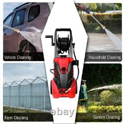 3000PSI Electric High Pressure Washer 2000W 2GPM with Patio Cleaner & 5 Nozzles