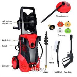 3000PSI Electric High Pressure Washer 2000W 2GPM with Patio Cleaner & 5 Nozzles