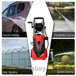 3000PSI Electric High Pressure Washer 2 GPM 2000W with Deck Patio Cleaner& Nozzles