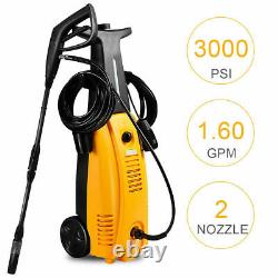 3000PSI Electric High Pressure Washer Burst Sprayer 2000W Built-In Detergent HD