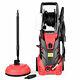 3000PSI Electric High Pressure Washer Machine 2 GPM 2000W with Deck Patio Cleaner