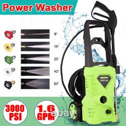 3000PSI Electric Pressure Nozzle Washer High Power Cleaner Water Sprayer Machine