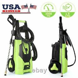 3000PSI Electric Pressure Washer Cleaner 1.8GPM High Power Sprayer Machine Tool