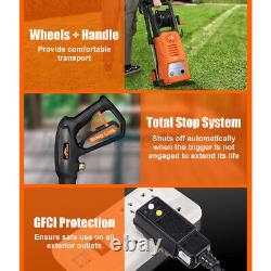 3000PSI Electric Pressure Washer High-Power Cleaner Water Sprayer Machine+2.4GPM