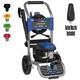 3000 PSI 1.76 GPM 13 Amp Cold Water Electric Powered Pressure Washer with Turbo