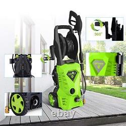 3000psi Electric Pressure Washer 2.4gpm 1600w Power Washer With Hose Reel And Br