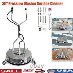 30 Pressure Washer Surface Cleaner Dual Handle Power Washer with Wheel 5200 PSI