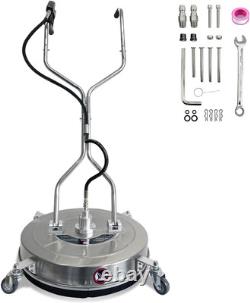 30 Pressure Washer Surface Cleaner Dual Handle Power Washer with Wheel 5200 PSI