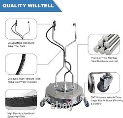 30 Pressure Washer Surface Cleaner Dual Handle Power Washer with Wheel 5200 PSI