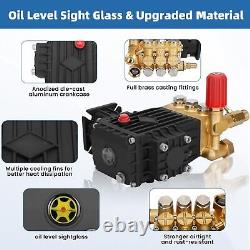 3300PSI Triplex Pressure Washer Water Pump, 3.9GPM, 3/4 Shaft GX200 90036 90028