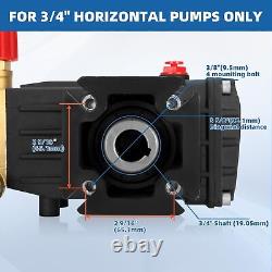 3300PSI Triplex Pressure Washer Water Pump, 3.9GPM, 3/4 Shaft GX200 90036 90028