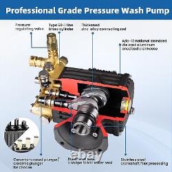 3300PSI Triplex Pressure Washer Water Pump, 3.9GPM, 3/4 Shaft GX200 90036 90028