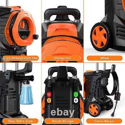 3300 PSI Electric Pressure Washer for Cars Homes Driveways Patios Orange