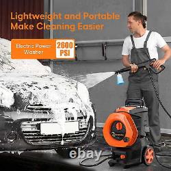 3300 PSI Electric Pressure Washer for Cars Homes Driveways Patios Orange