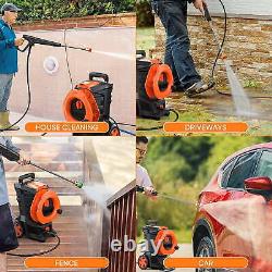 3300 PSI Electric Pressure Washer for Cars Homes Driveways Patios Orange