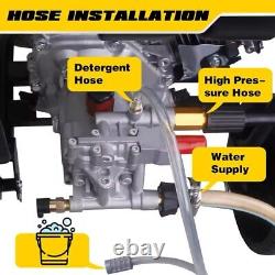 3400PSI Pressure Washer 2.6GPM Gas Power Washer 212CC with Hose/5 Piece Nozzles