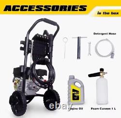 3400PSI Pressure Washer 2.6GPM Gas Power Washer 212CC with Hose/5 Piece Nozzles