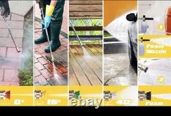 3400PSI Pressure Washer 2.6GPM Gas Power Washer 212CC with Hose/5 Piece Nozzles