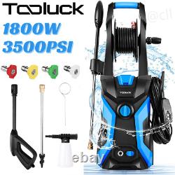 3500PSI 1800W Electric Pressure Washer` High Power Car Cleaner Machine+4Nozzles