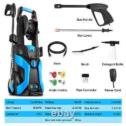 3500PSI 1800W Electric Pressure Washer` High Power Car Cleaner Machine+4Nozzles