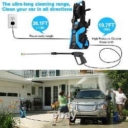 3500PSI 1800W Electric Pressure Washer` High Power Car Cleaner Machine+4Nozzles