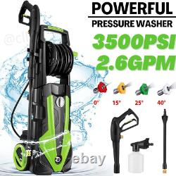 3500PSI 2.6GPM High Pressure Power Washer Electric Portable Cleaner Machine US