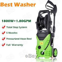3500PSI 2.6GPM Jet Electric Pressure Washer Heavy Duty Auto With 5 Spray Nozzles