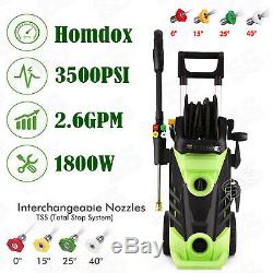 3500PSI 2.6GPM Jet Electric Pressure Washer Heavy Duty Auto With 5 Spray Nozzles