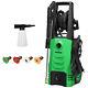 3500PSI Electric Pressure Washer 2.6GPM 1800W Power Cleaner with 4 Nozzles Green