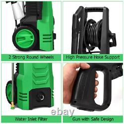 3500PSI Electric Pressure Washer 2.6GPM 1800W Power Cleaner with 4 Nozzles Green