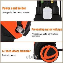 3500PSI Electric Pressure Washer 2.6GPM Power Cleaner Machine with4Nozzles 1800W