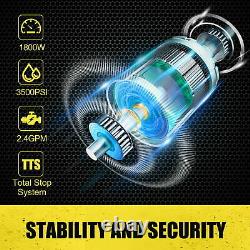 3500PSI Pressure 2.4GPM Electric Pressure Washer 1800w Sprayer Water Gun Nozzle