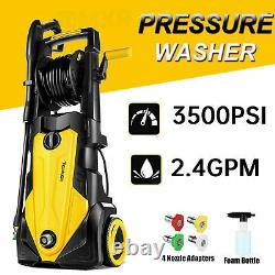 3500PSI Pressure Electric High Pressure Washer 1800W Motor Jet Sprayer+2.4GPM