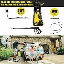 3500PSI Pressure Electric High Pressure Washer 1800W Motor Jet Sprayer+2.4GPM