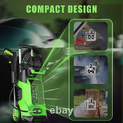 3500PSI Pressure Electric High Pressure Washer 1800W Motor Jet Sprayer 2.6GPM