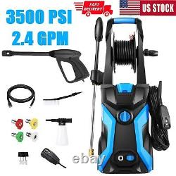 3500 PSI 2.4GPM Electric Pressure Washer High Power Cleaner Machine Sprayer 2022