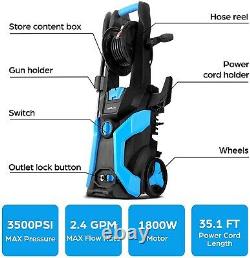 3500 PSI 2.4GPM Electric Pressure Washer High Power Cleaner Machine Sprayer 2022