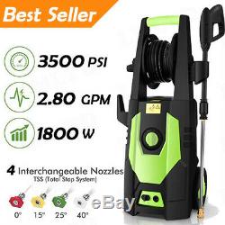 3500 PSI 2.80 GPM Electric Pressure Washer High Power Auto Water Cleaner Machine