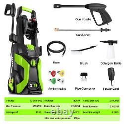 3500 PSI Electric Pressure Washer 2.4/2.6GPM High Power Cleaner Machine 1800 TOP