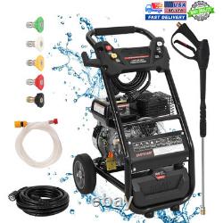 3600PSI Pressure Washer 2.6GPM Gas Power Washer 210CC With 26ft Hose & 2 Wheels