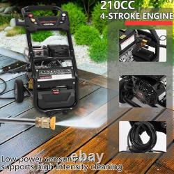 3600PSI Pressure Washer 2.6GPM Gas Power Washer 210CC With 26ft Hose & 2 Wheels