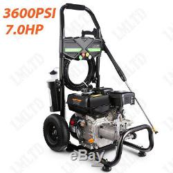 3600 PSI 2.8GPM Gas Pressure Washer High Power Cold Water Cleaner 212CC 7HP