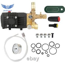 3600 PSI 4.9GPM Pressure Power Washer Pump 24mm Solid Shaft Belt Drive