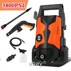 3800PSI 2.6GPM Electric Pressure Washer High Power Cold Water Cleaner Sprayer