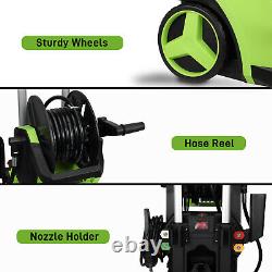 3800PSI 2.8GPM Electric High Pressure Washer with Jet Sprayer and LED Display