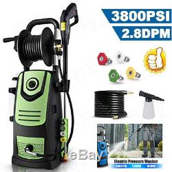 3800PSI 2.8GPM Electric Pressure Washer High Power Cold Water Cleaner Machine US